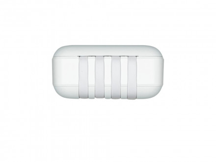 RIVACASE VA2220 (20000 мАч) внешний аккумулятор с дисплеем и встроенными кабелями, белый, 12/24