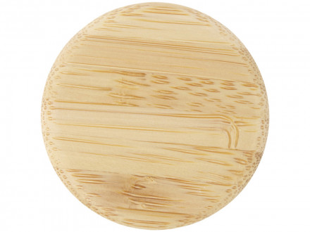 Lume бутылка из матового содово-известкового стекла объемом 500 мл с бамбуковой крышкой - Синий