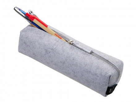 Пенал Felt из RPET-фетра, светло-серый