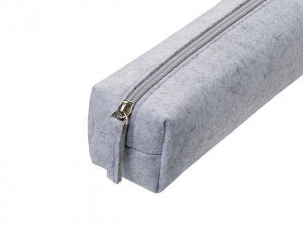 Пенал Felt из RPET-фетра, светло-серый