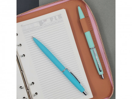 Ручка металлическая шариковая San Remo, софт-тач, 1.0 мм, мятный