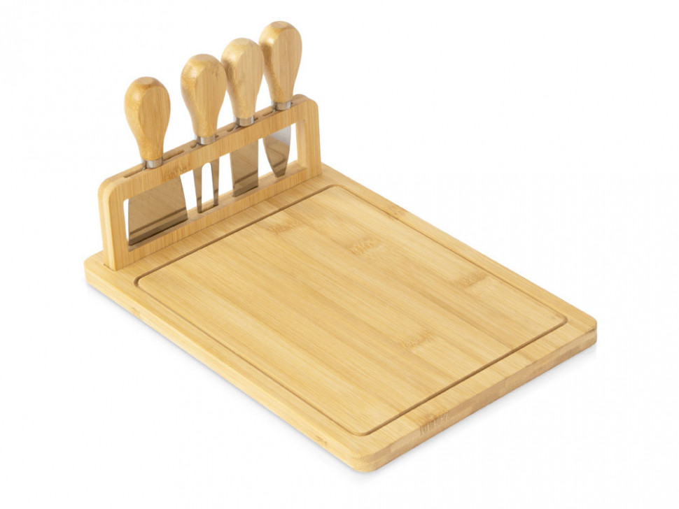 Набор для сыра из бамбука со съемной подставкой Camembert