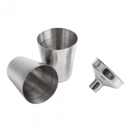 Набор Trusty: фляжка, стаканчики и воронка, черный