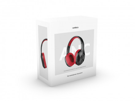 Беспроводные наушники Rombica mySound BH-17 ANC Red (Р)