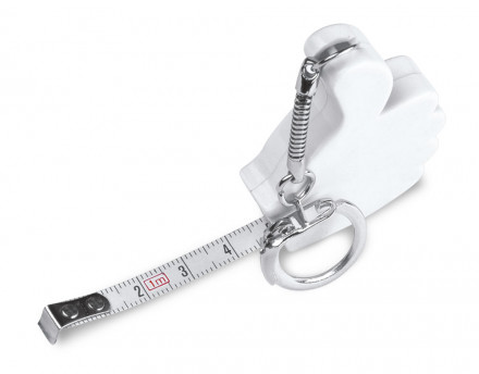 Брелок Thumbs Up с рулеткой 1 м, белый