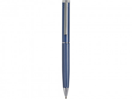 Шариковая металлическая ручка с анодированным слоем Monarch, темно-синяя