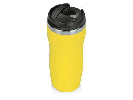 Термокружка Mony Steel 350 мл, soft touch, желтый (Р)