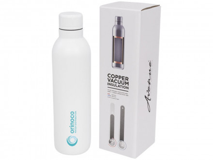 Спортивная бутылка Thor с вакуумной изоляцией объемом 510 мл, белый