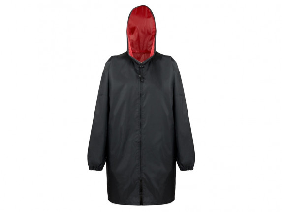 Дождевик Bi-color унисекс, красный/черный