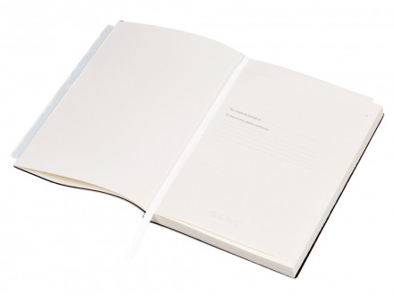 Бизнес-блокнот C1 софт-тач, гибкая обложка, 128 листов, белый (Р)