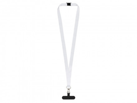 Ланъярд 2,5 см под сублимацию с трендовым карабином, замком обрыва и узким держателем для телефона из ПЭ