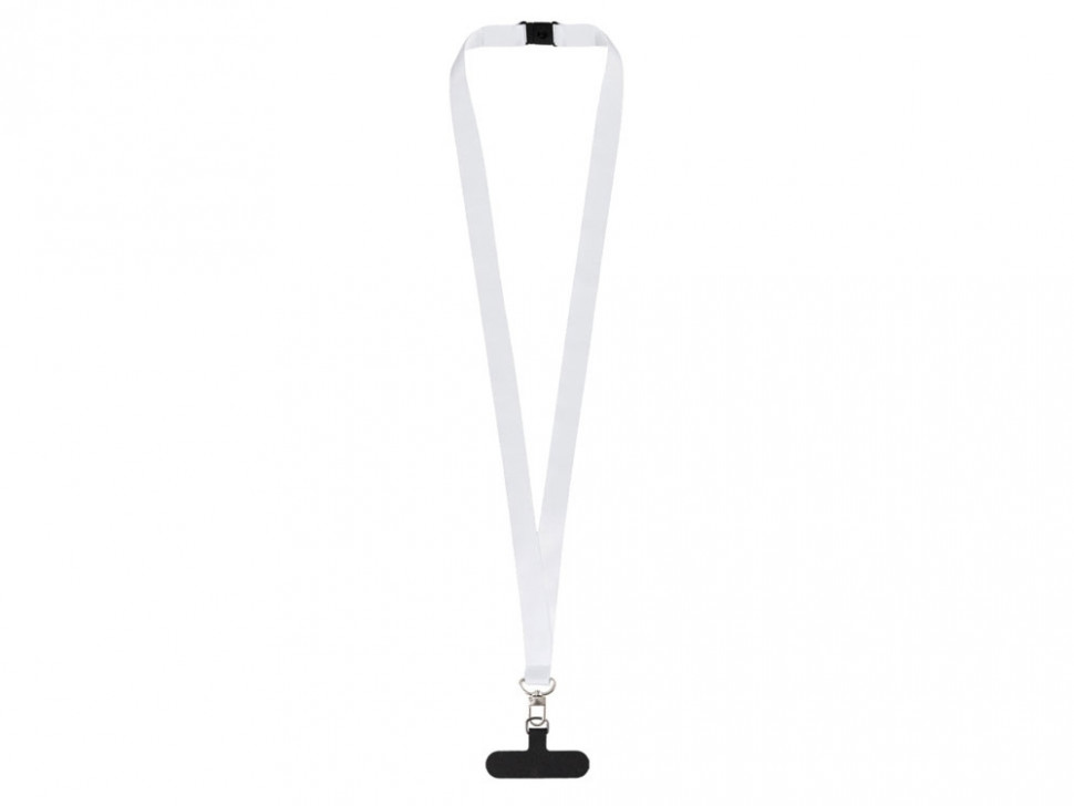Ланъярд 2,5 см под сублимацию с трендовым карабином, замком обрыва и узким держателем для телефона из ПЭ