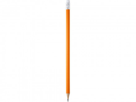 Карандаш деревянный COUVET с ластиком, апельсин