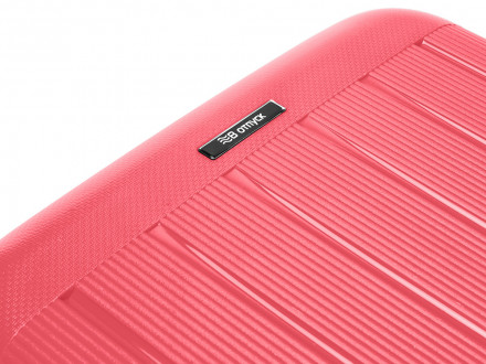 Чемодан TORBER В Отпуск, ярко-розовый, полипропилен, 55 х 36 х 21,5 см, 37 л