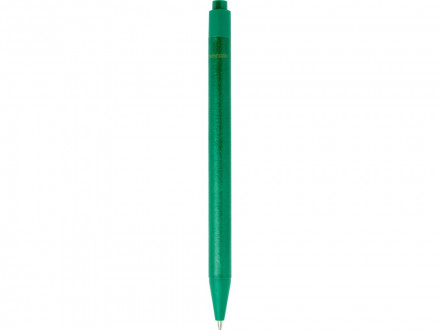 Одноцветная шариковая ручка Chartik из переработанной бумаги с матовой отделкой, зеленый