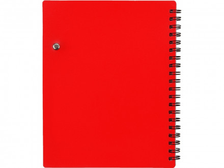 Блокнот Контакт с ручкой, красный
