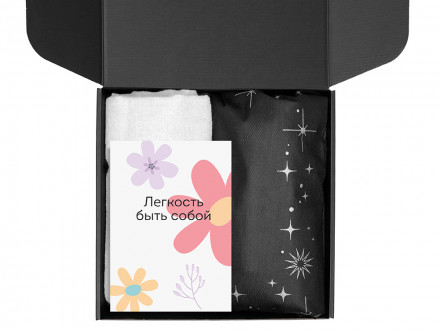 Подарочный набор Re:f. Walk с палантином, шоппером и термосом, белый