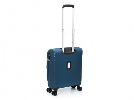 Чемодан TORBER ВИВИ, синий, полиэстер, 39 х 20 х 54 см, 36 л