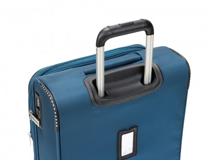 Чемодан TORBER ВИВИ, синий, полиэстер, 39 х 20 х 54 см, 36 л
