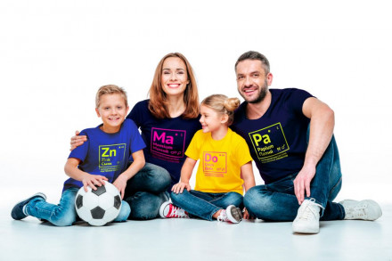 Футболка детская «Сынк», ярко-синяя