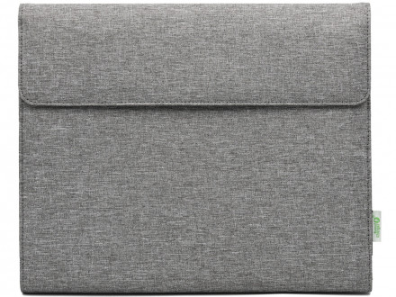 Портфолио А4 из RPET с отделением для ноутбука NotyFolio Eco, 20 л FSC бумаги, серый