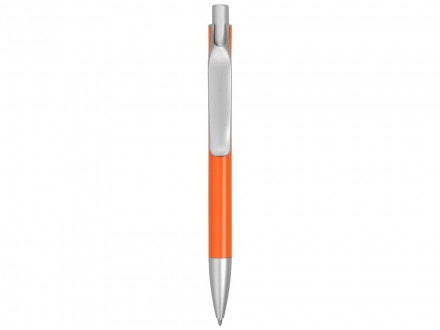 Ручка металлическая шариковая Large, оранжевый/серебристый