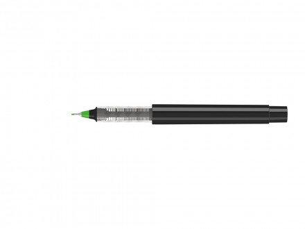 Капиллярная ручка в корпусе из переработанного материала rPET RECYCLED PET PEN PRO FL, черный с салатовым