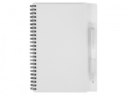 Блокнот А5 Hyatt с ручкой шариковой, белый