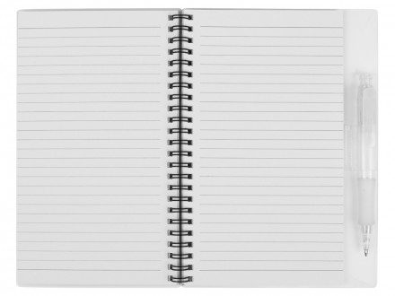 Блокнот А5 Hyatt с ручкой шариковой, белый