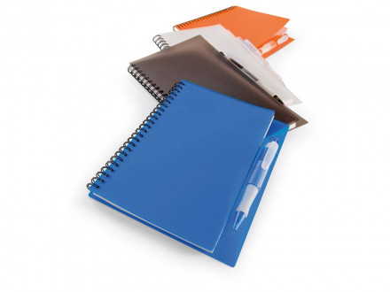 Блокнот А5 Hyatt с ручкой шариковой, белый