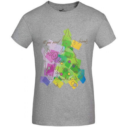 Футболка мужская Friends, серый меланж