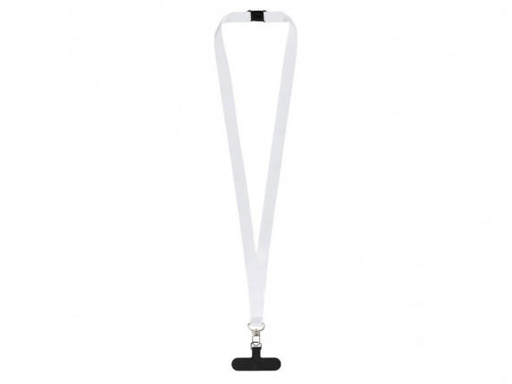 Ланъярд 2,5 см под сублимацию с трендовым карабином, замком обрыва и узким держателем для телефона из ПЭ