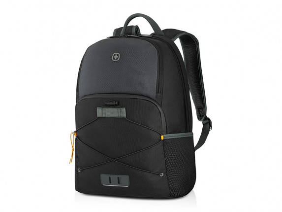 Рюкзак WENGER Trayl 15.6, чёрный, переработанный ПЭТ, 34 x 20 x 45 см, 22 л.