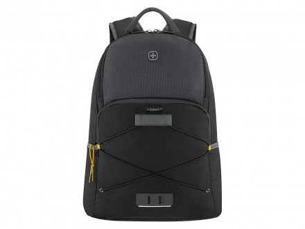 Рюкзак WENGER Trayl 15.6, чёрный, переработанный ПЭТ, 34 x 20 x 45 см, 22 л.