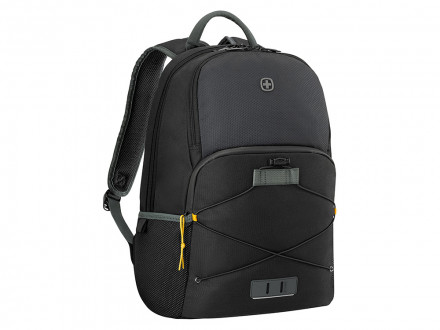 Рюкзак WENGER Trayl 15.6, чёрный, переработанный ПЭТ, 34 x 20 x 45 см, 22 л.