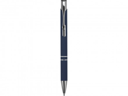 Ручка металлическая шариковая C1 софт-тач, темно-синий