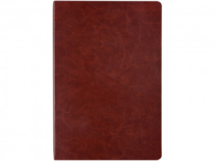 Ежедневник недатированный А5 Megapolis Nebraska Flex, коричневый с золотым обрезом