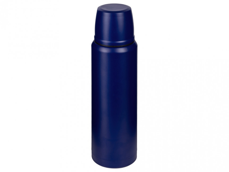 Термос с чашей и двойными медными стенками Stern, 1 л, темно-синий