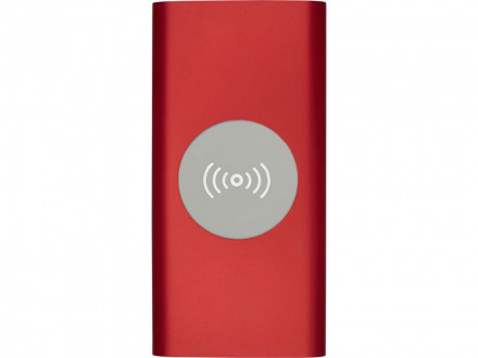 Беспроводное портативное зарядное устройство емкостью 8000 мАч Juice, красный