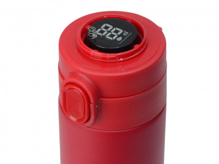 Вакуумная термокружка Waterline с медной изоляцией Bravo, 400 мл, тубус, красный