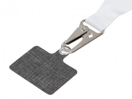 Ланъярд 2,5 см под сублимацию с большим карабином, замком обрыва и большим держателем для телефона из ПЭ