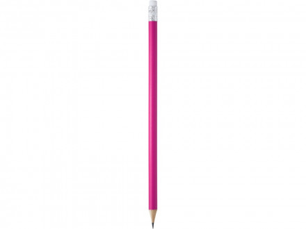Карандаш деревянный COUVET с ластиком, фуксия