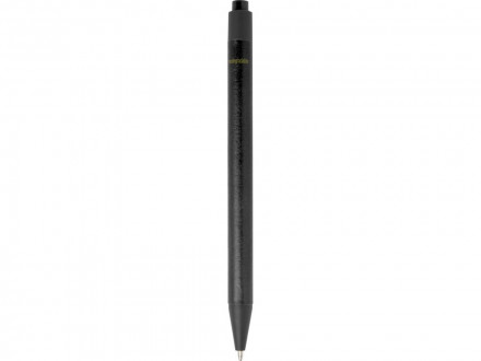 Одноцветная шариковая ручка Chartik из переработанной бумаги с матовой отделкой, сплошной черный