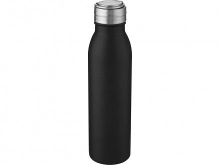 Бутылка для воды Harper из нержавеющей стали, с металлической петлей, 700 мл - Черный