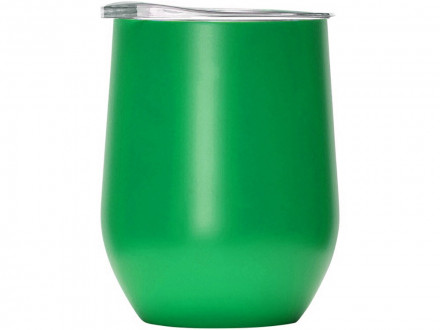 Вакуумная термокружка Sense, непротекаемая крышка, крафтовая упаковка, зеленый