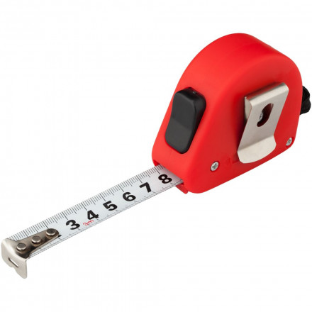 Рулетка строительная Alfa, красная