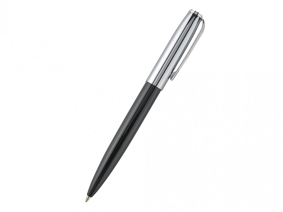 Ручка металлическая шариковая Napoli, черный/серебристый