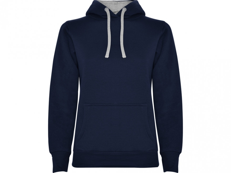 Толстовка с капюшоном Urban женская, нэйви/серый