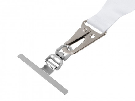 Ланъярд 2,5 см под сублимацию с большим карабином, замком обрыва и металлическим держателем для телефона