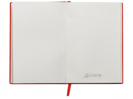 Набор блокнот в гибкой обложке А5 и металлическая шариковая ручка Nabokov, красный